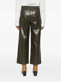Max mara Max Mara Women Maxmara `S Leather-Look Cropped Pants