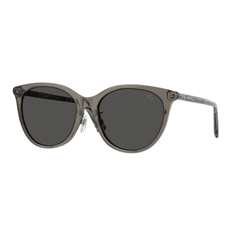 Burberry Burberry Sunglasses Cat Eye Full Rim, Transparent Grey Frame and Dark Grey Lens BE4464D416087