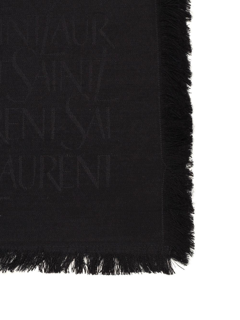 Saint Laurent Saint Laurent Women Monogram Ysl Jacquard Scarf