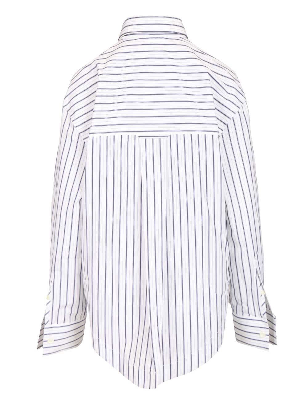 Ami Ami Women Wide Striped Shirt