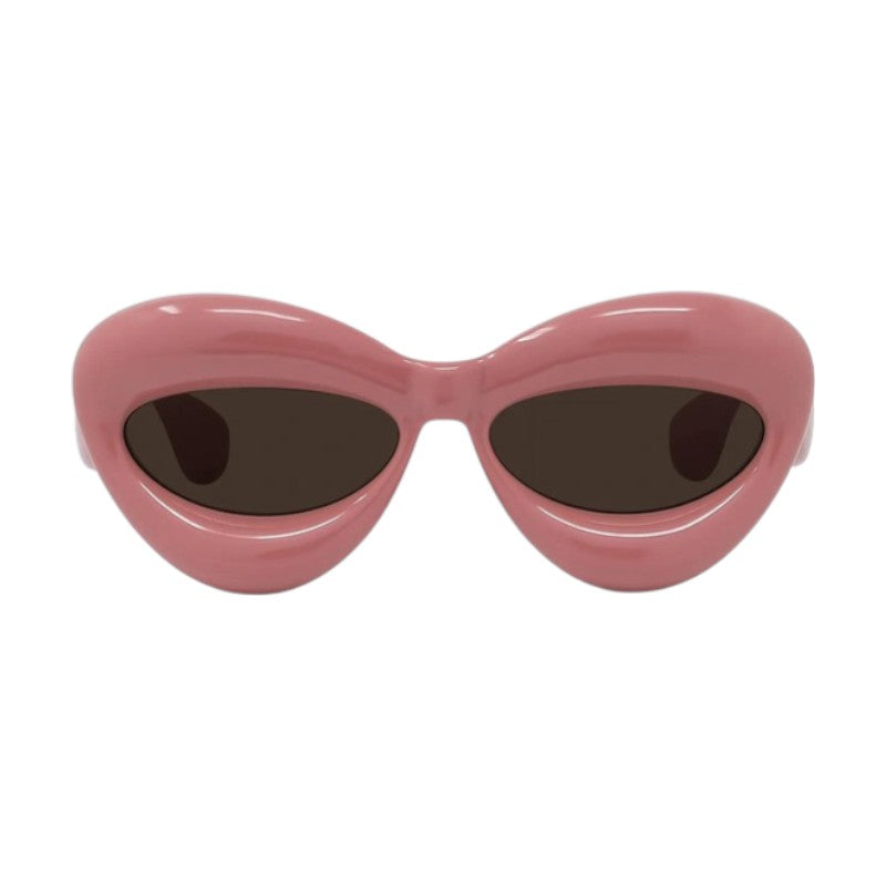 Loewe Sunglasses Cat Eye Full Rim, Shiny Pink Frame and Brown Lens LW40097I72E