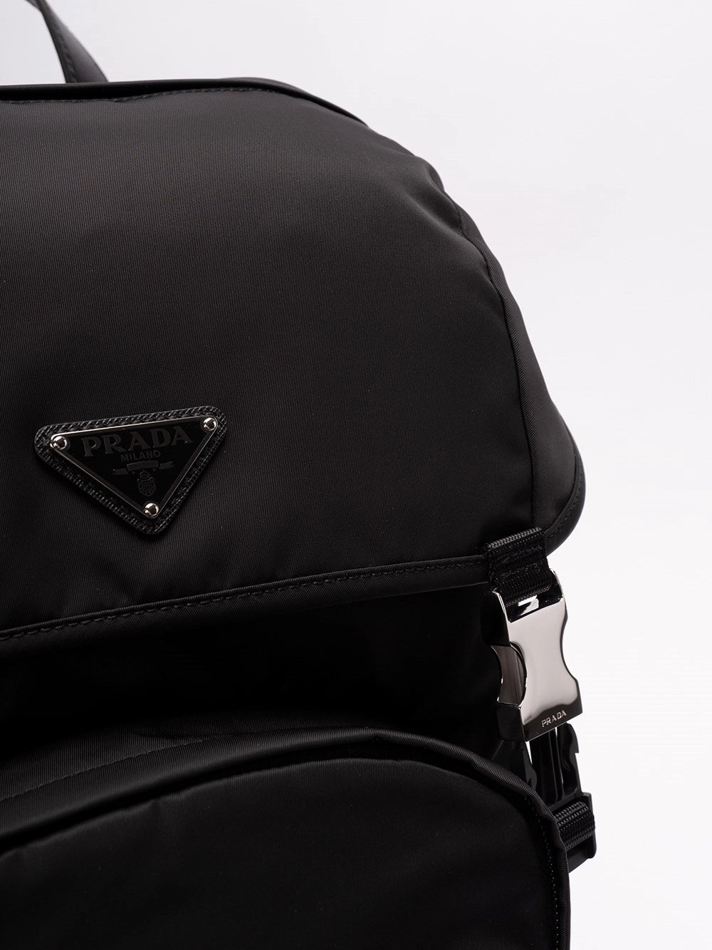 Prada Men Re-Nylon And Saffiano Leather Backpack