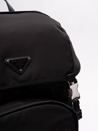 Prada Men Re-Nylon And Saffiano Leather Backpack
