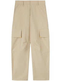 Palm Angels Women Beige Carrot Cargo Pants