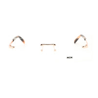 MCM MCM Eyeglasses Rectangle Rimless, Shiny Rose Gold Frame and Clear Demo Lenses Lens MW5018-H028