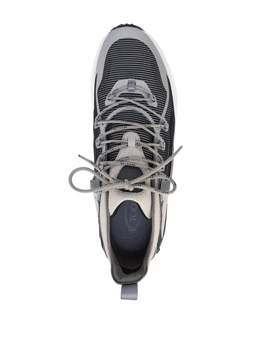 Tods Multi-Panel Mesh and Synthetic Lace-Up Sneakers