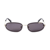 Off-White Sunglasses Oval Rimless, Gold Frame and Dark Grey Lens OERI13MMIAMI7607
