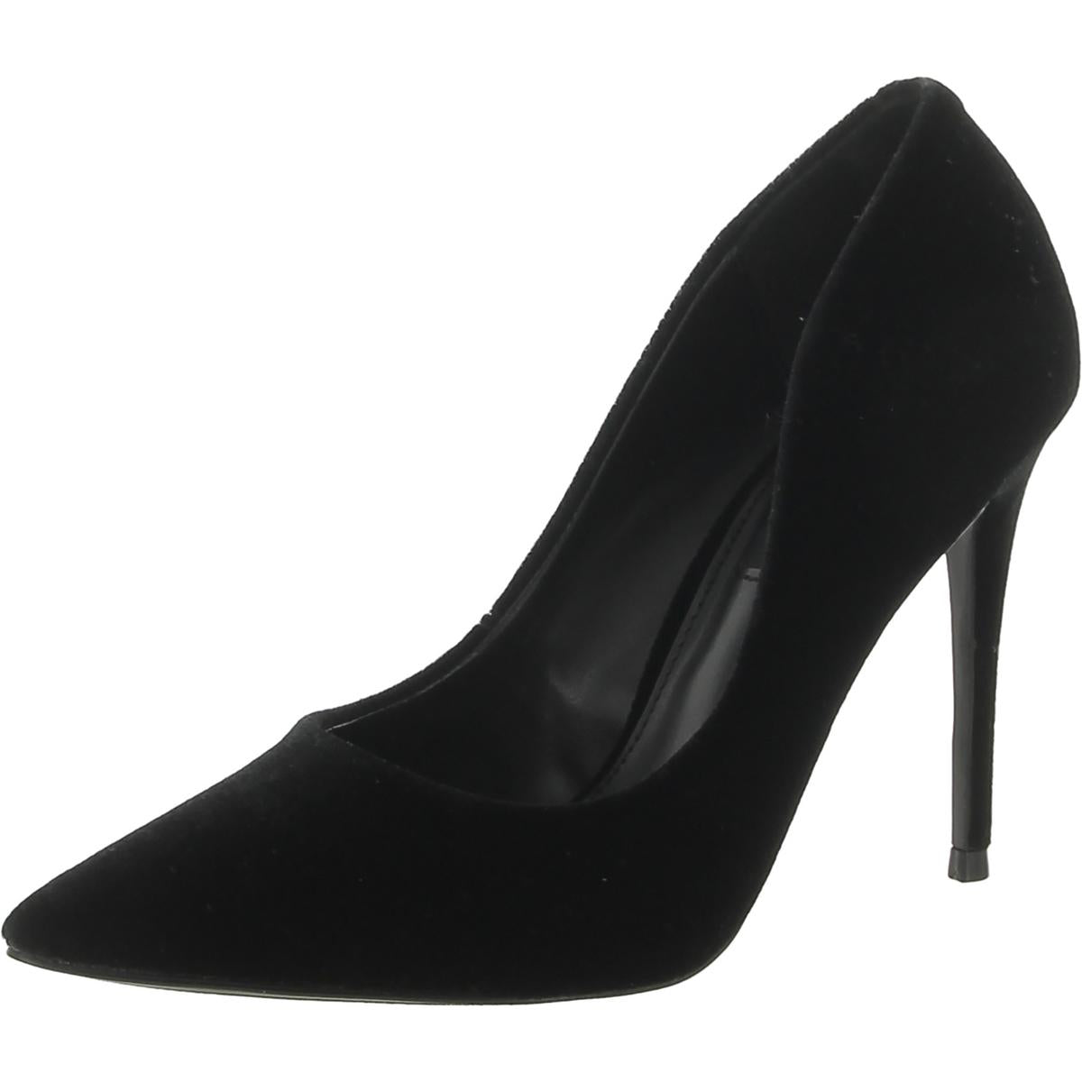 Brit Womens Velvet Slip-On Pumps