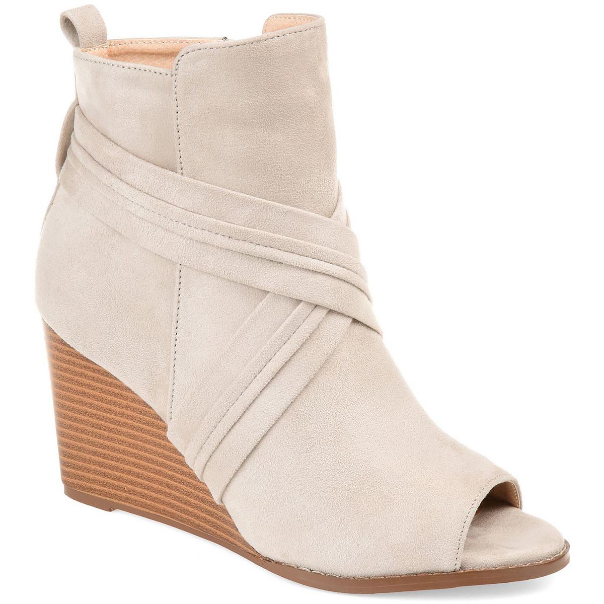 Sabeena Womens Padded Insole Faux Suede Booties