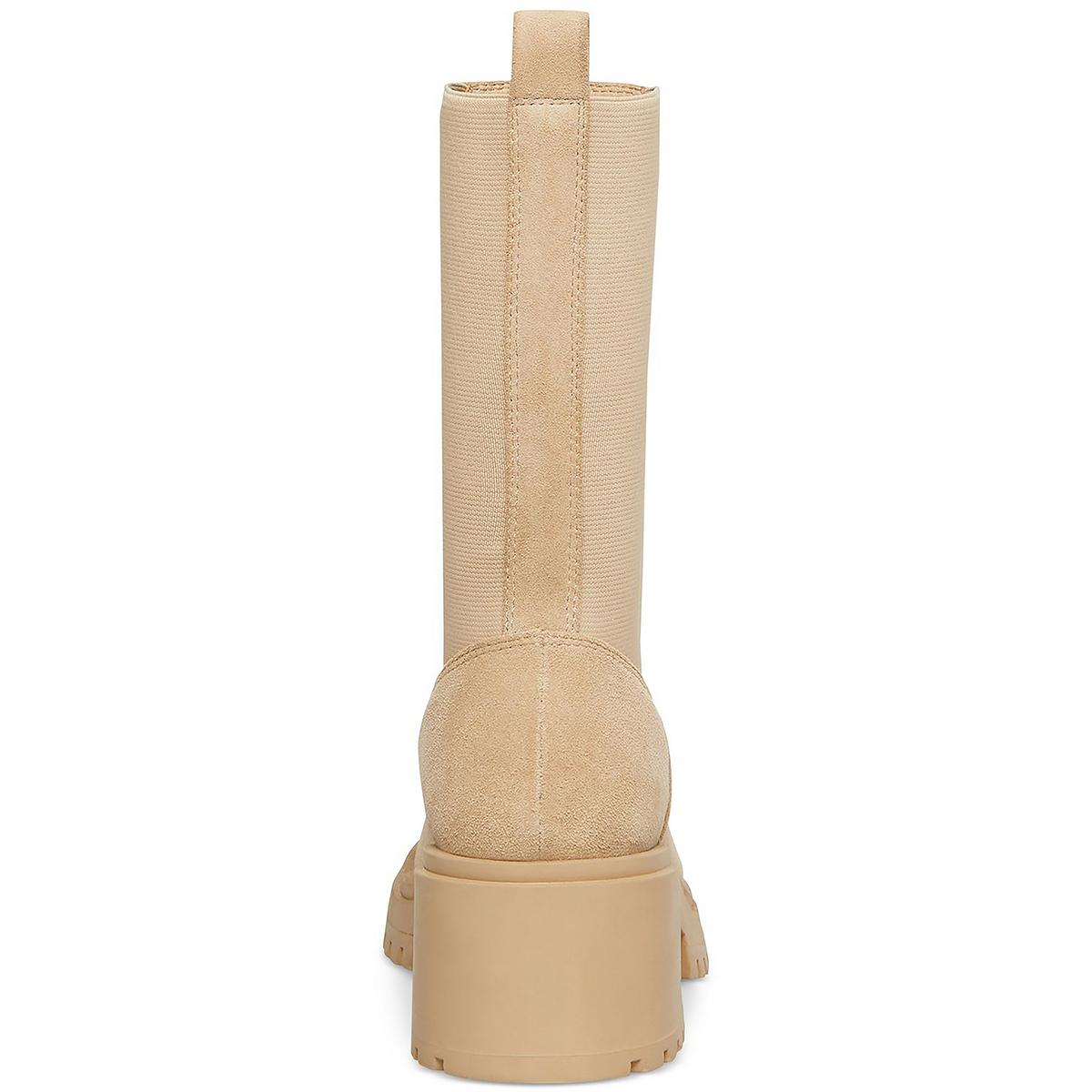 Hesitant Womens Stretch Mid-Calf Boots
