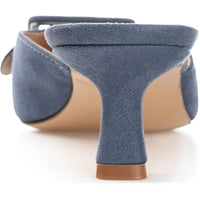 Vianna Womens Faux Suede Kitten Mules
