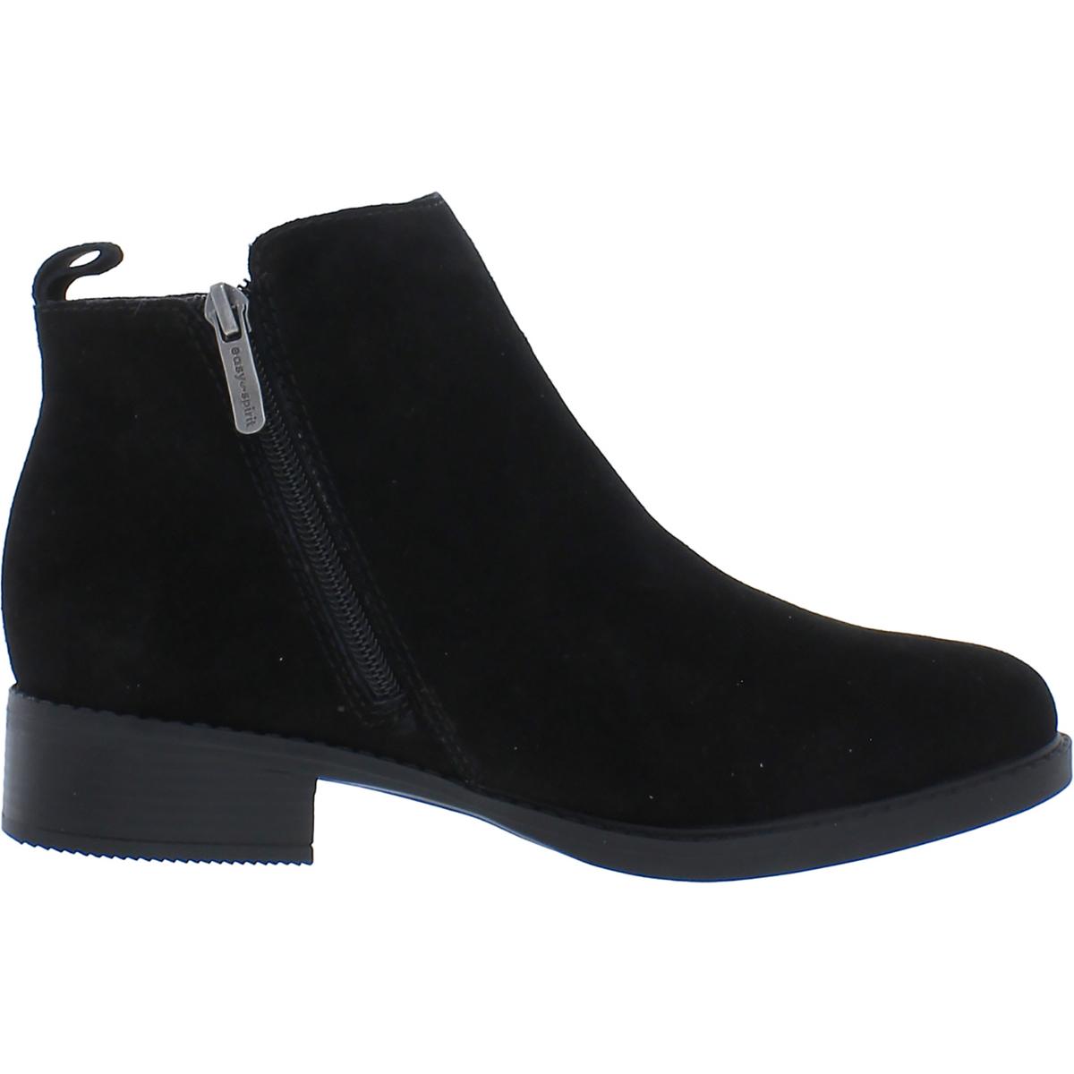 Larime Womens Zipper Ankle Booties