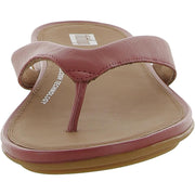 Gracie Womens Leather Thong Slide Sandals