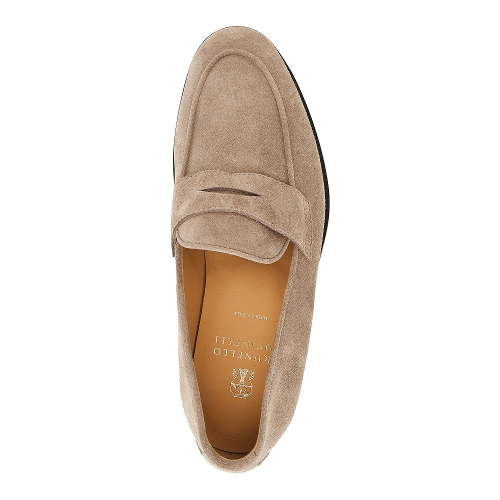 BRUNELLO CUCINELLI Brunello Cucinelli Men Suede Leather Penny Loafers