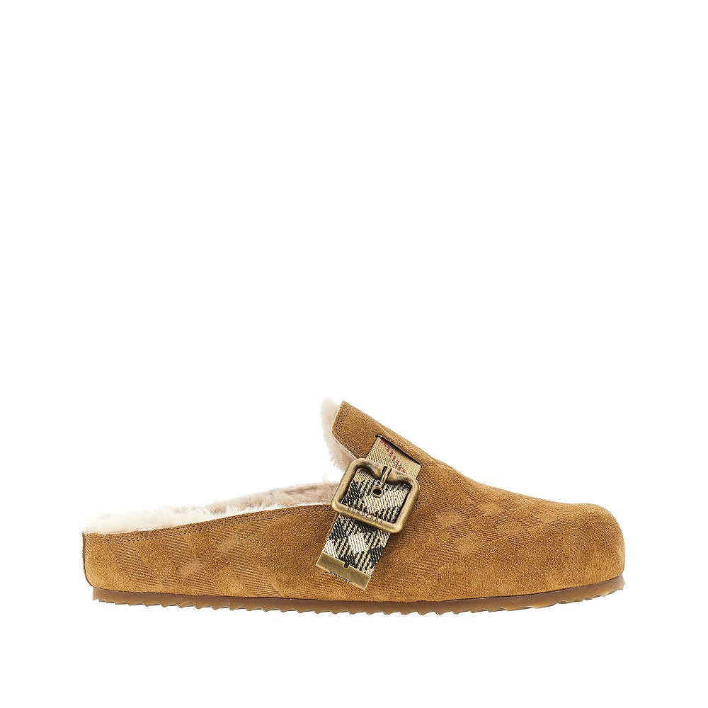 Burberry Women Check Suede Leather 'Urchin' Clogs