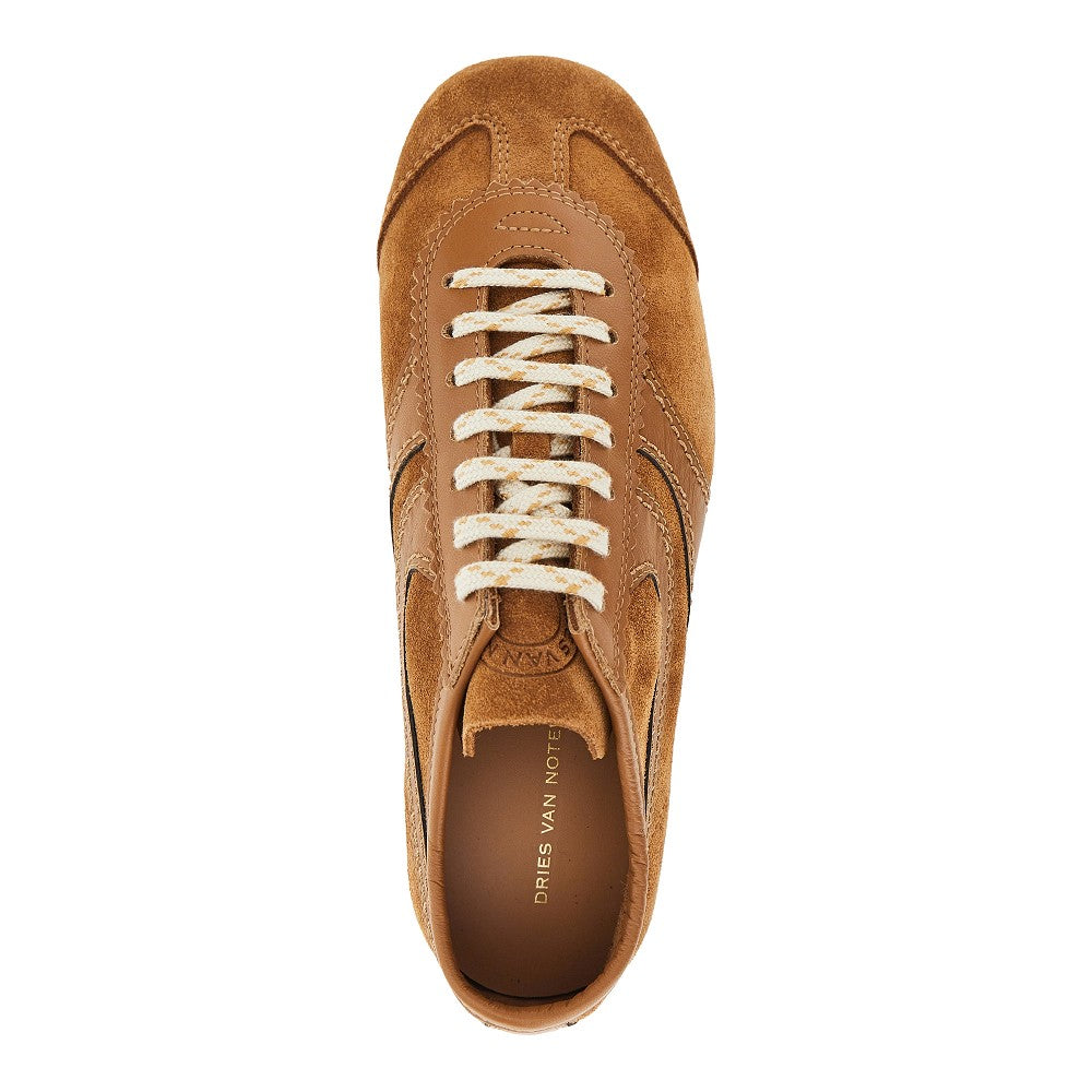 Dries Van Noten Women Suede Leather Sneakers