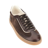 Brunello Cucinelli Men Smooth And Suede Leather Sneakers