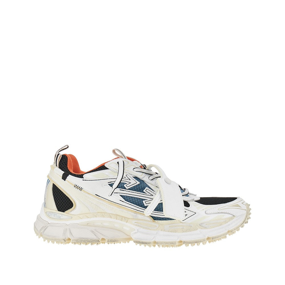 Off White Men Worn Out Effect 'Be Right Back' Sneakers