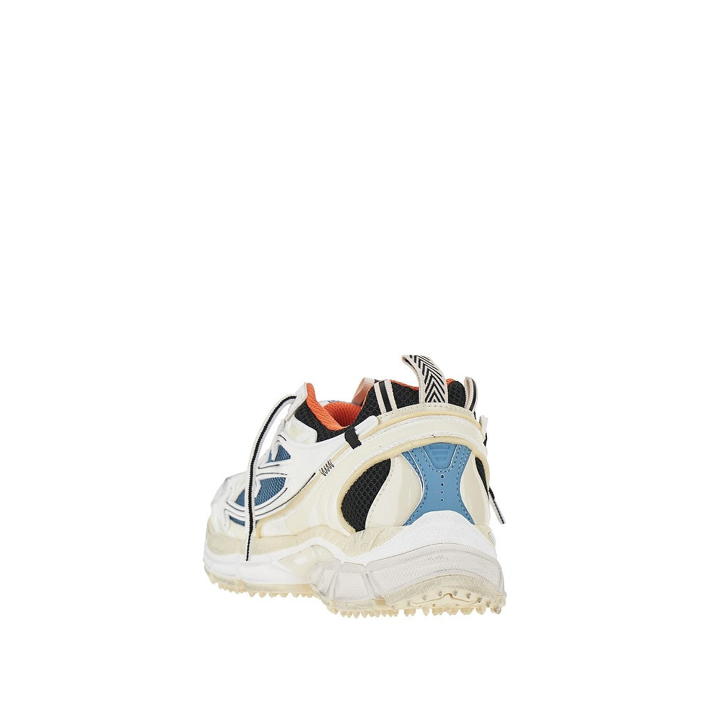 Off White Men Worn Out Effect 'Be Right Back' Sneakers