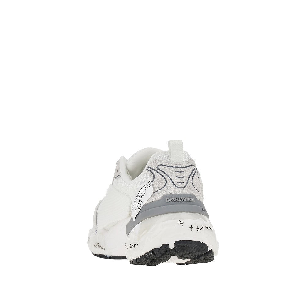 Dsquared2 Men Suede Leather And Mesh 'Faster' Sneakers