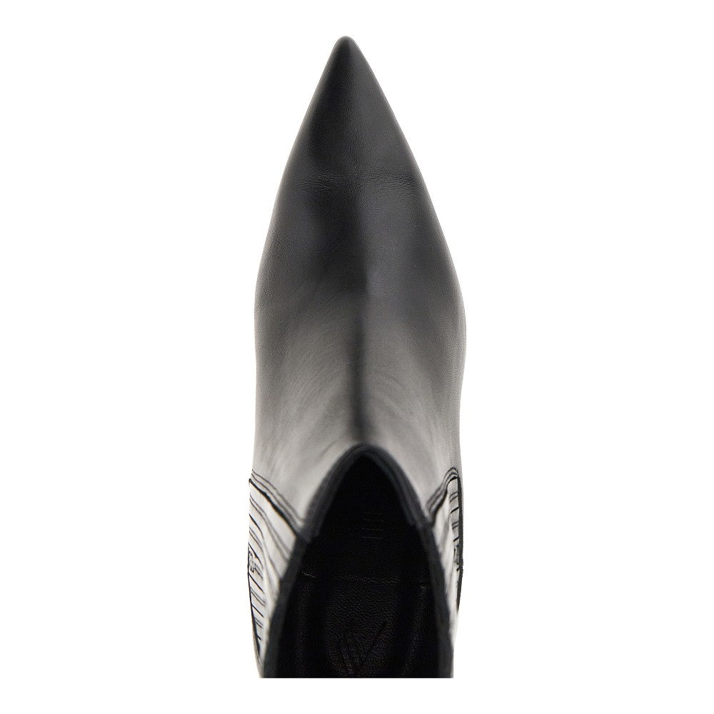 The Attico Women 'Cheope' Leather Ankle Boots