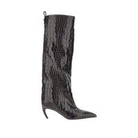 The Attico Women Croco-Embossed Leather 'Lea' Boots