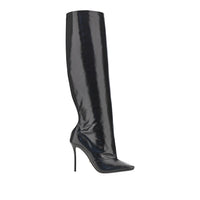 Dolce&Gabbana Women Squared-Toe Leather Boots
