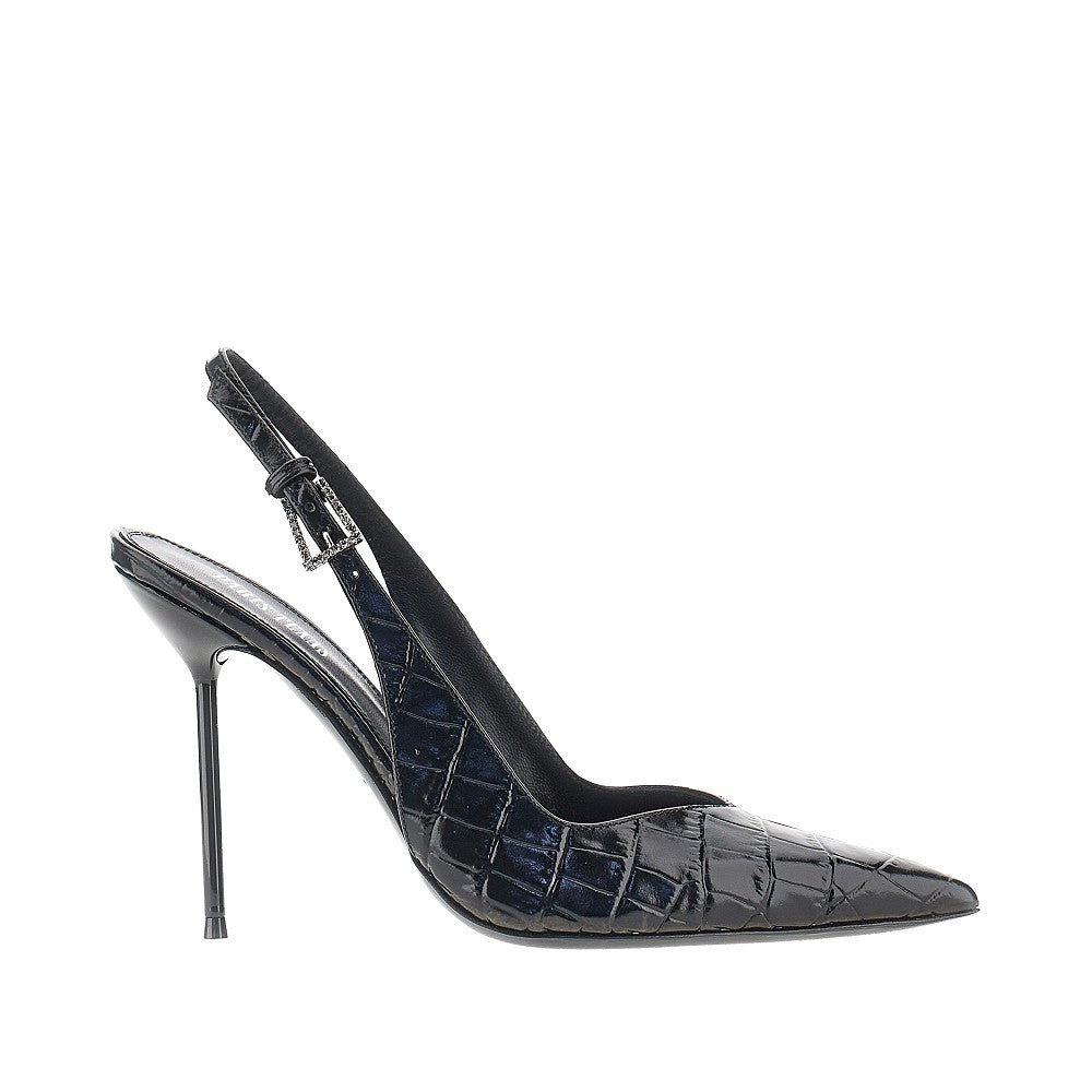 PARIS TEXAS Paris Texas Women Croco-Embossed Leather 'Lidia' Slingback Pump