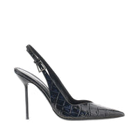 PARIS TEXAS Paris Texas Women Croco-Embossed Leather 'Lidia' Slingback Pump