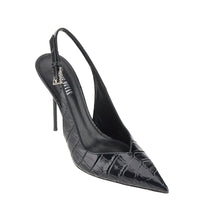 PARIS TEXAS Paris Texas Women Croco-Embossed Leather 'Lidia' Slingback Pump