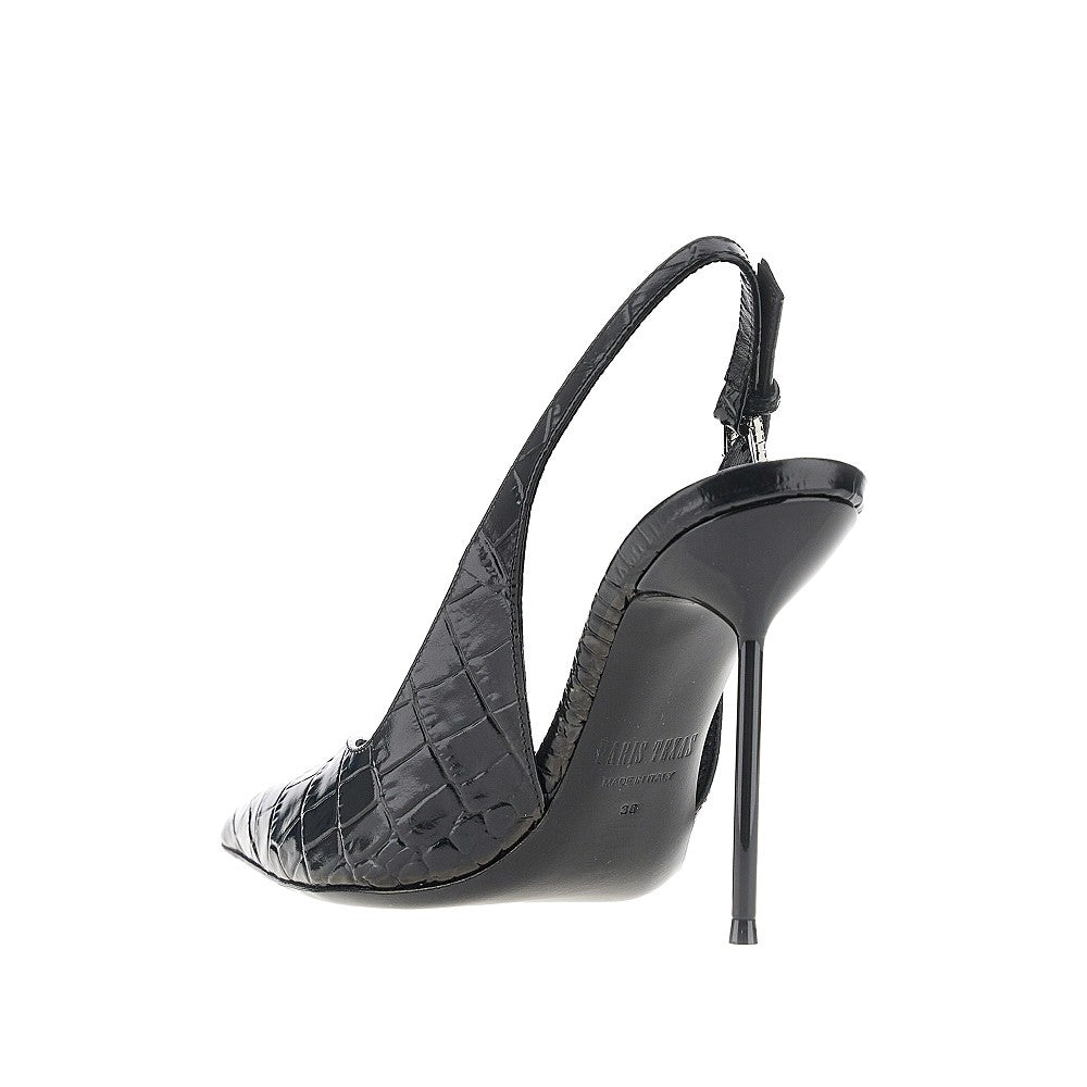 PARIS TEXAS Paris Texas Women Croco-Embossed Leather 'Lidia' Slingback Pump