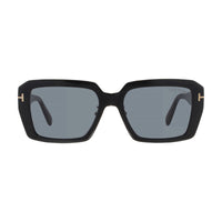 Tom Ford Tom Ford Sunglasses Square Full Rim, Shiny Black Frame and Smoke Lens FT1164-K01A