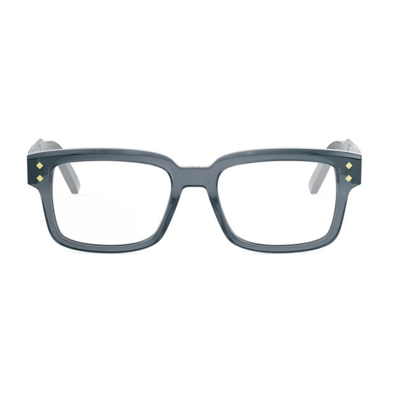 Dior Dior Eyeglasses Square Full Rim, Glossy Blue Frame and Clear Demo Lenses Lens CDDIAMONDOS8I3000