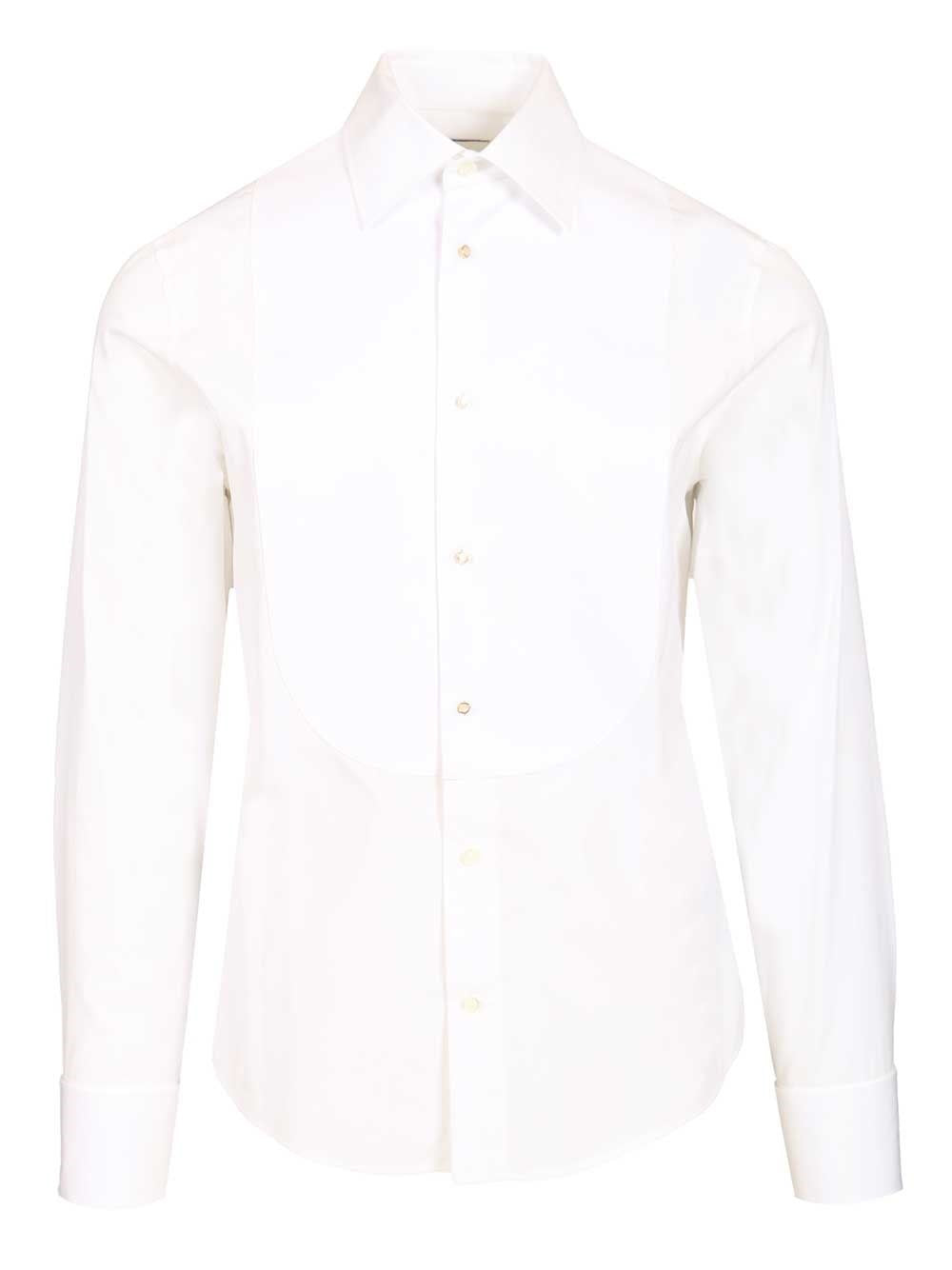 Burberry Men Slim-Fit Cotton Tuxedo Shirt