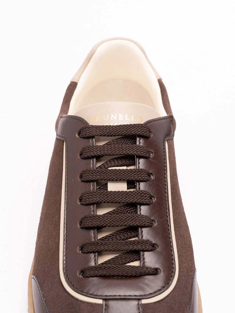 Brunello Cucinelli Men Calfskin And Leather Sneakers