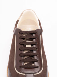 Brunello Cucinelli Men Calfskin And Leather Sneakers