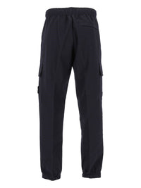 Stone Island Men Wool And Nylon Flannel Jogger Trousers