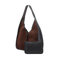 Hereu Hereu Women Calella Suede Hobo Bag