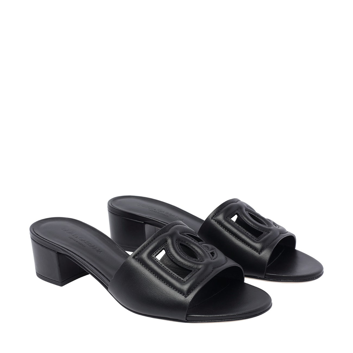 Dolce&Gabbana Dolce&Gabbana Women Calfskin Mules With Dg Millennials Logo