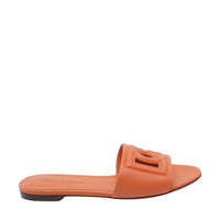 Dolce&Gabbana Dolce&Gabbana Women Calfskin Sliders With Dg Logo