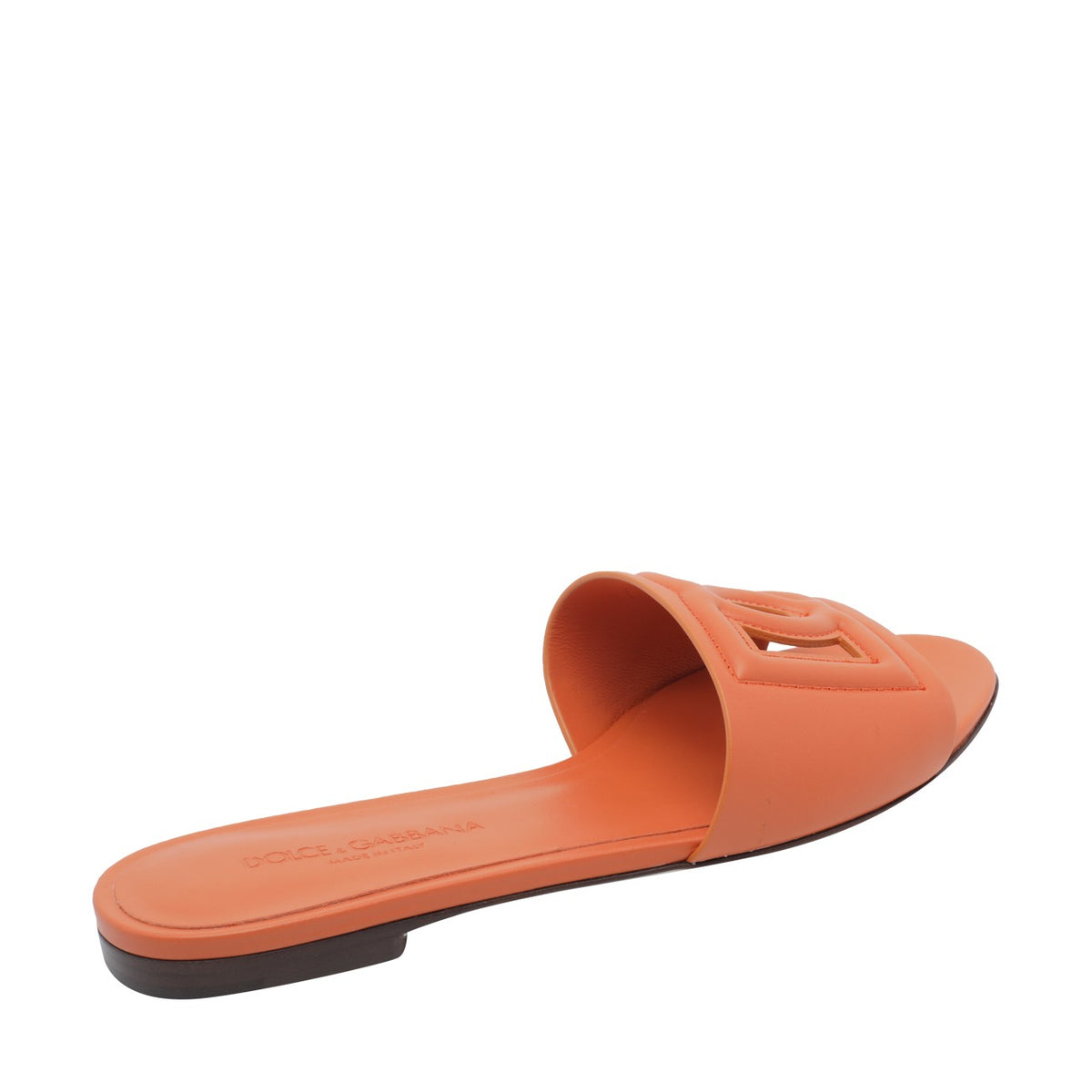 Dolce&Gabbana Dolce&Gabbana Women Calfskin Sliders With Dg Logo