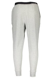 Calvin Klein Elegant Gray Tailored Trousers with Contrast Men's Details