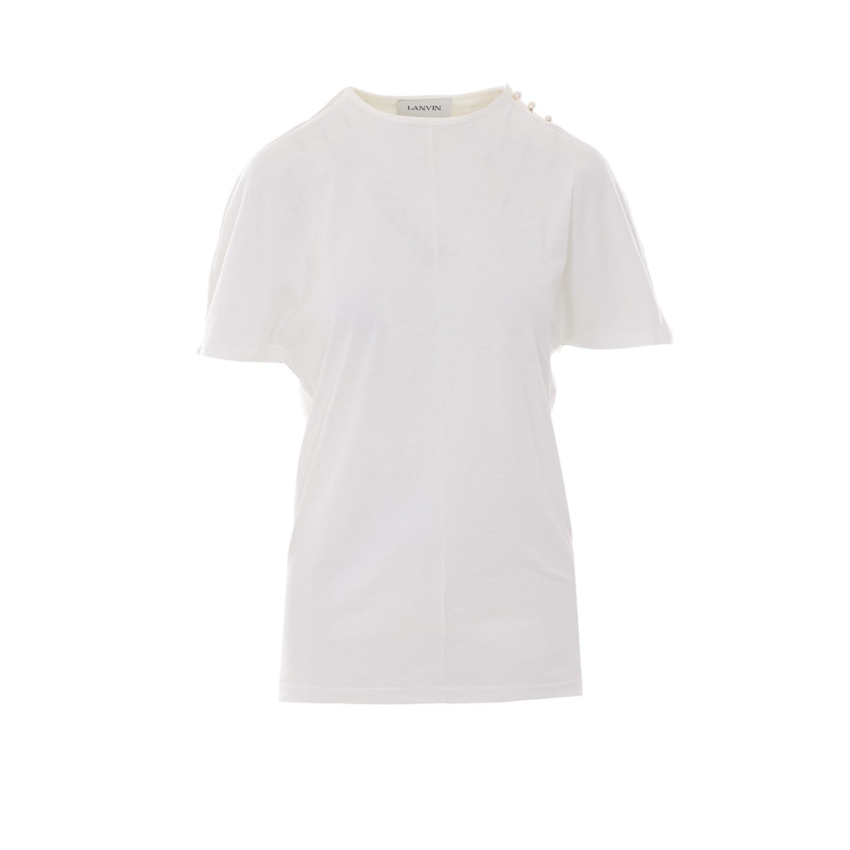 Lanvin Women Cape-Effect T-Shirt In Cotton And Silk