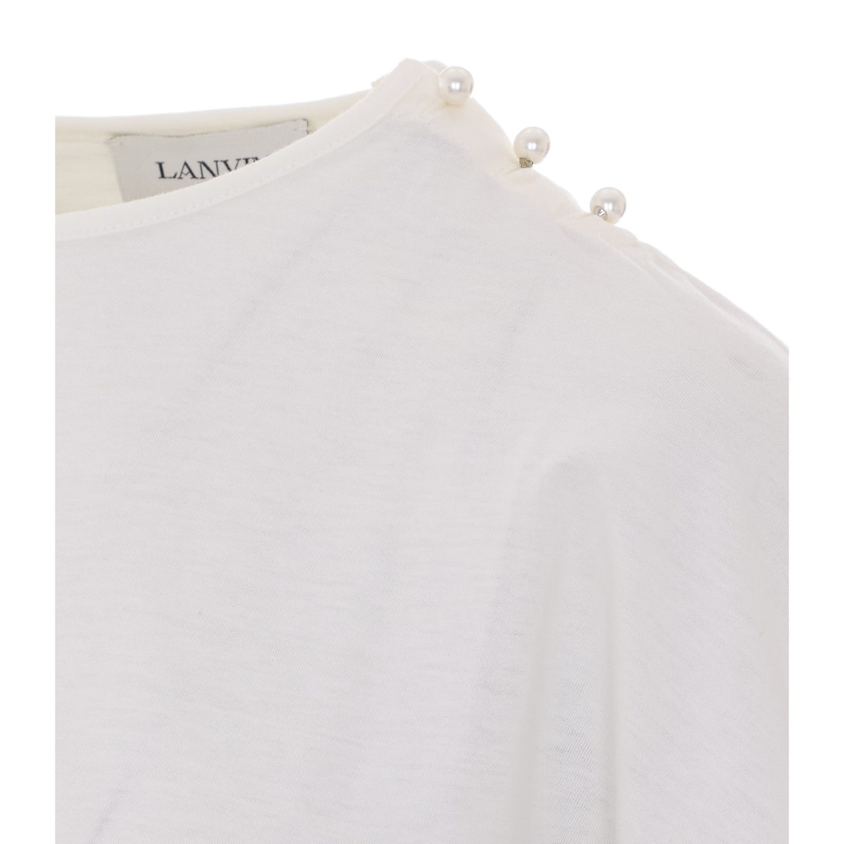 Lanvin Women Cape-Effect T-Shirt In Cotton And Silk