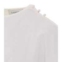 Lanvin Women Cape-Effect T-Shirt In Cotton And Silk