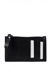 Valentino Garavani Men Rockstud Card Holder