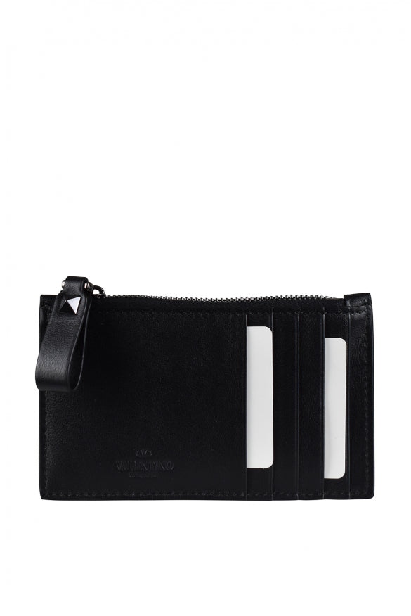 Valentino Garavani Men Rockstud Card Holder