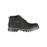 Carrera Sleek Black Laced Boots with Contrast Men's Details