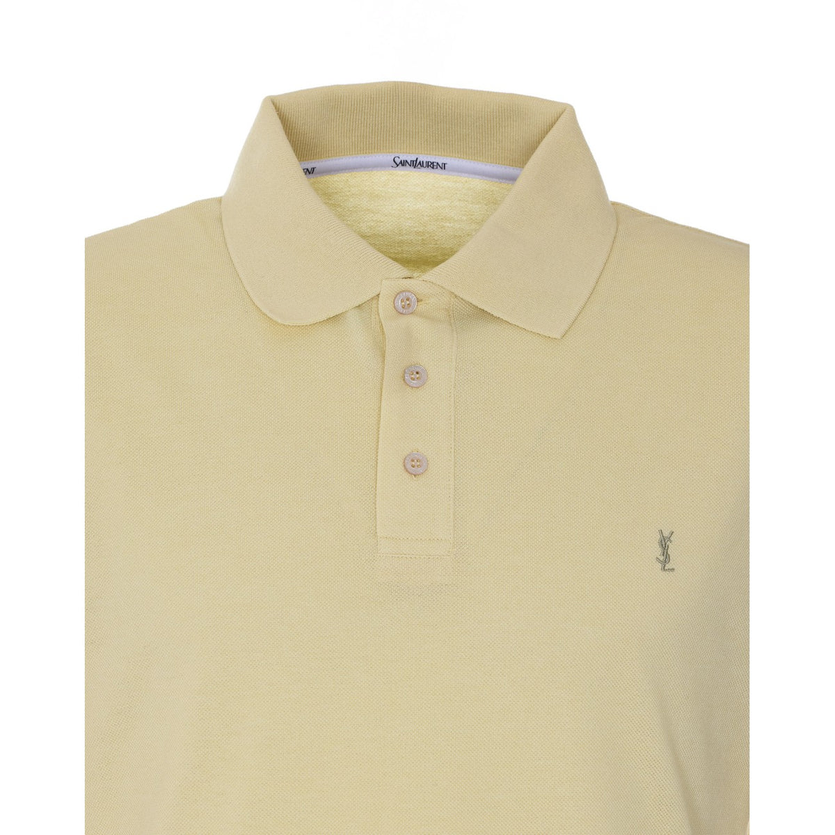 Saint Laurent Men Cassandre Piquet Polo