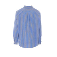 Saint Laurent Men Cassandre Striped Cotton Poplin Shirt